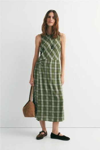 vestido rayas verde ese o ese erin mujer