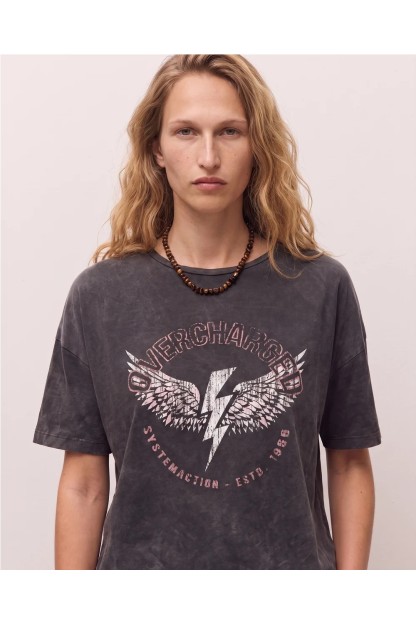 camiseta oversize alas system action mujer 2