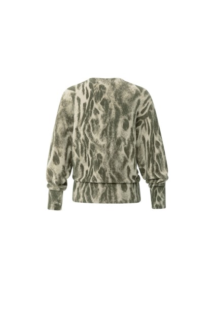 Jersey de punto en color caqui mujer YAYA