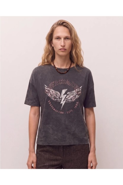 camiseta oversize alas system action mujer