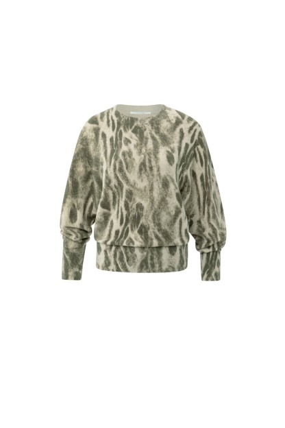 Jersey de punto en color caqui mujer YAYA 2