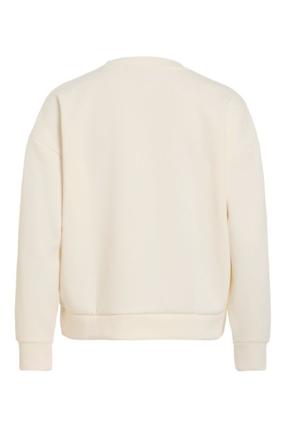 sudadera beige vireflect vila mujer
