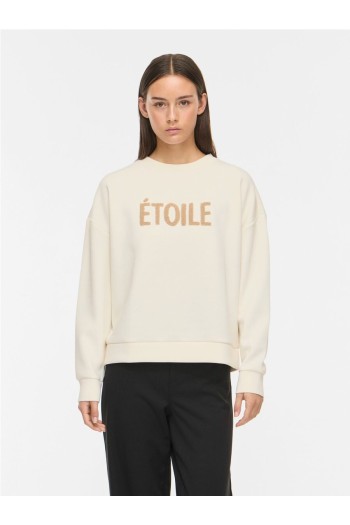 sudadera beige vireflect vila mujer
