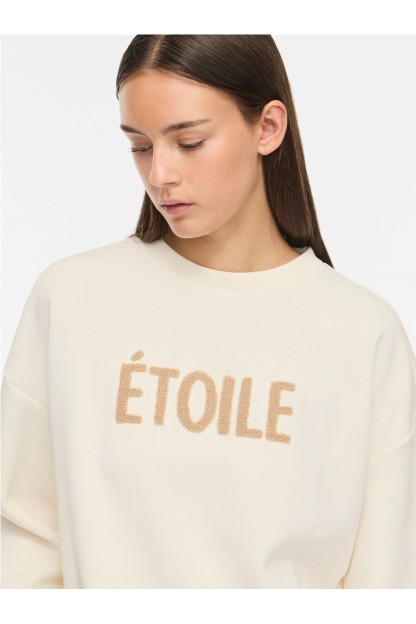 sudadera beige vireflect vila mujer