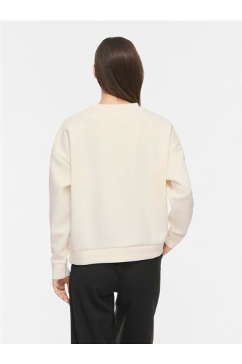 sudadera beige vireflect vila mujer