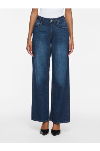pantalon vaquero azul marino vipalma vila mujer