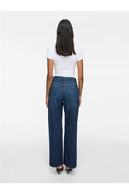 pantalon vaquero azul marino vipalma vila mujer