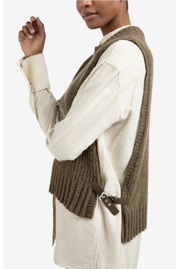 Jersey acanalado sin mangas de YAYA