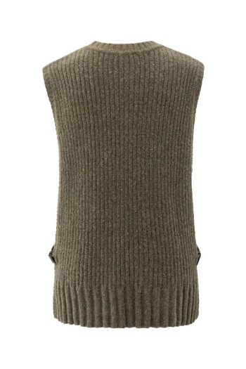 Jersey acanalado sin mangas de YAYA