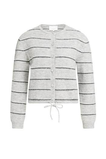chaqueta de yaya mujer rayas gris