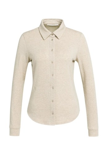 blusa punto jaspeado cachemira beige yaya mujer