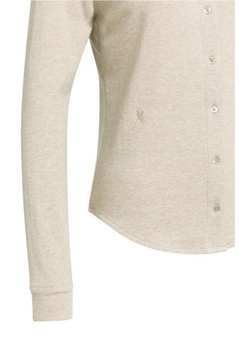 blusa punto jaspeado cachemira beige yaya mujer