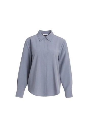 blusa color artico con detalle cuello yaya mujer