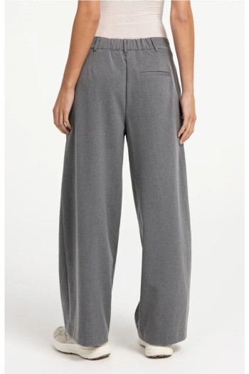 pantalon gris traje ancho mujer yaya