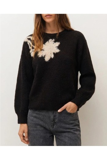 jersey jacquard colo negro systemaction mujer