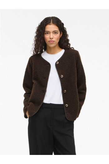 chaqueta borreguito viada mujer color marron vila