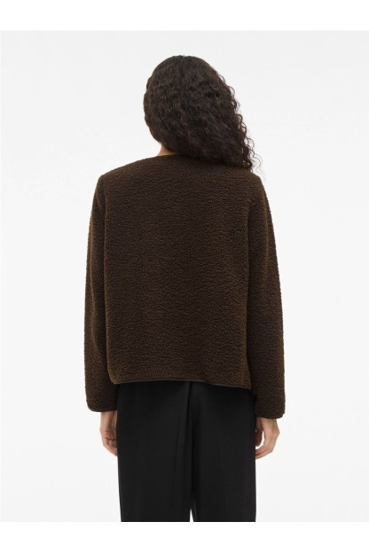 chaqueta borreguito viada mujer color marron vila