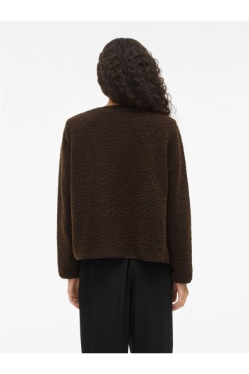 chaqueta borreguito viada mujer color marron vila