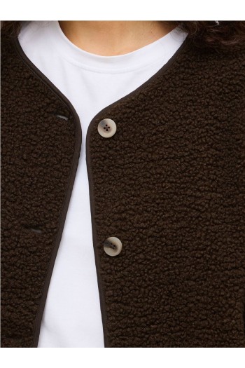 chaqueta borreguito viada mujer color marron vila