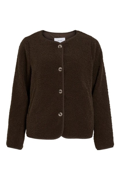 chaqueta borreguito viada mujer color marron vila