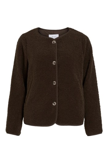 chaqueta borreguito viada mujer color marron vila