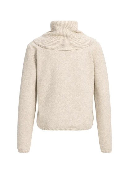 jersey yaya beige con cuello estraible