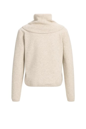 jersey yaya beige con cuello estraible