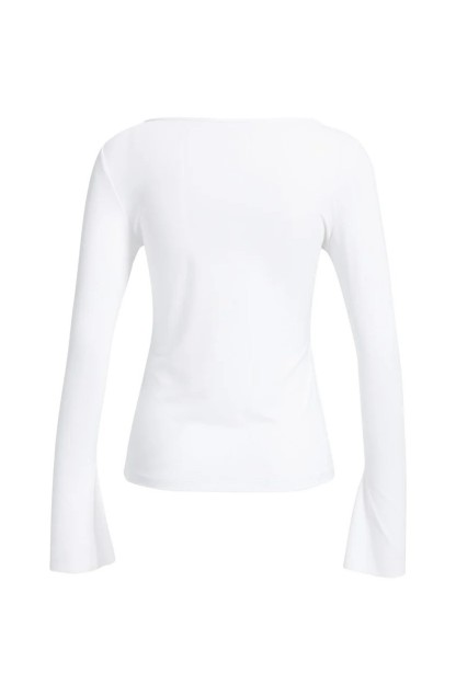 top blanco yaya mangas acampanadas