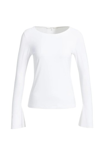 top blanco yaya mangas acampanadas