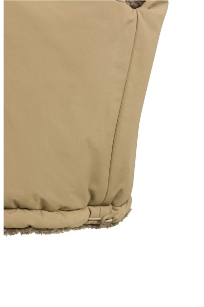 chaleco reversible yaya un lado borreguito y otro marron
