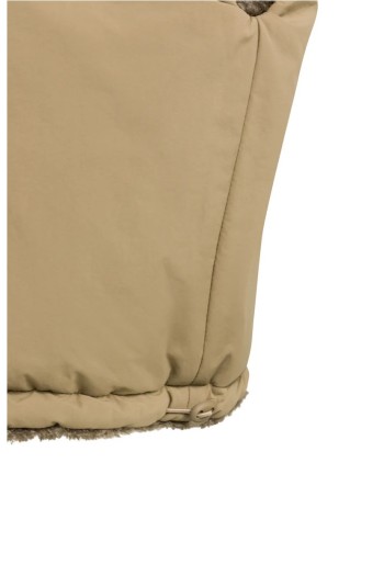 chaleco reversible yaya un lado borreguito y otro marron