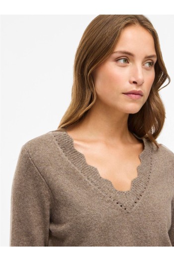 Jersey de cuello V mujer de vila