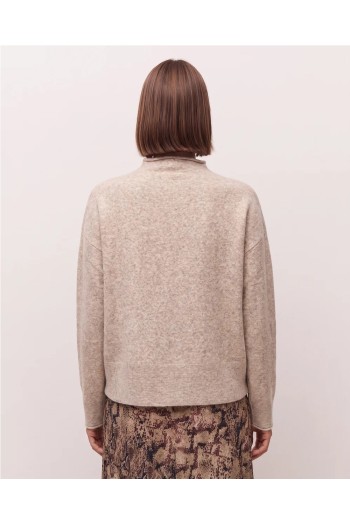 jersey cuello alto system beige