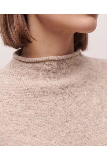 jersey cuello alto system beige