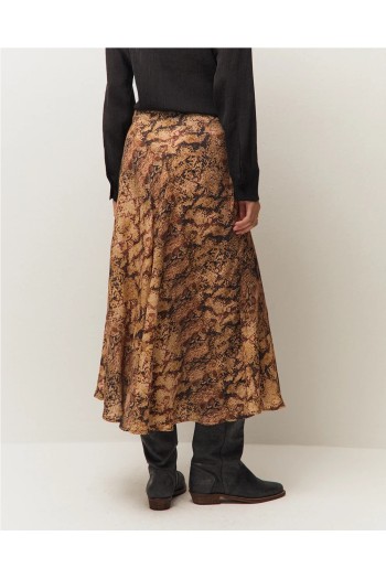 falda system con estampado de serpiente
