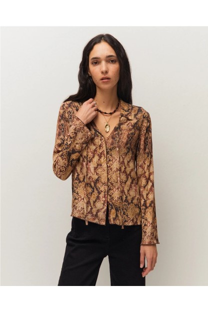 camisa system estampado de serpiente 2