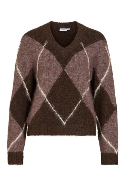 jersey vila cuello pico con rombos