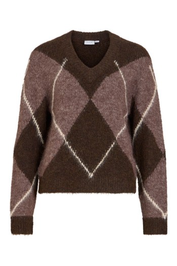 jersey vila cuello pico con rombos