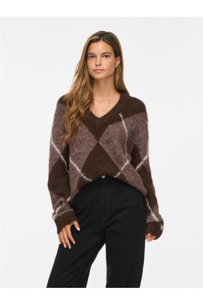 jersey vila cuello pico con rombos