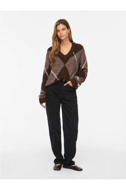 jersey vila cuello pico con rombos