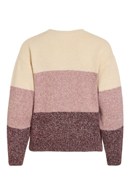 jersey lana vila rayas rosas y beige 2