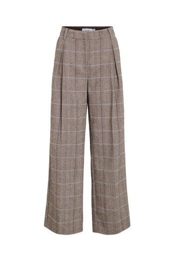 Pantalón lana mujer de cuadros VILA