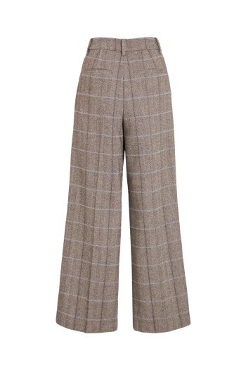 Pantalón lana mujer de cuadros VILA
