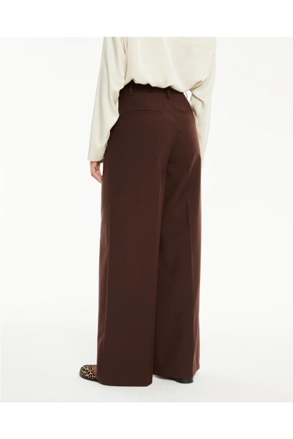 Pantalón ancho mujer con pinzas System Action