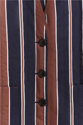 chaqueta hari norfolk ese o ese rayas marron y azul. CHAQUETA HARI NOR