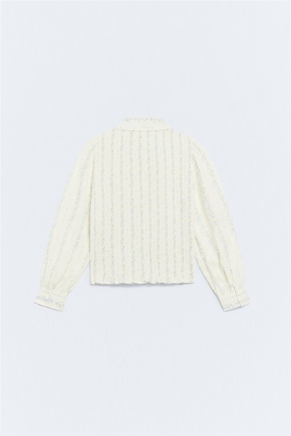 camisa estampado harriet ese o ese fruncido