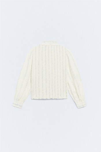 camisa estampado harriet ese o ese fruncido