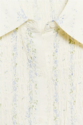 camisa estampado harriet ese o ese fruncido