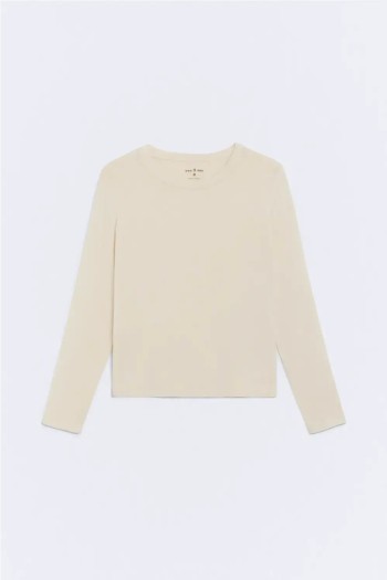 camiseta ese o ese prime lana color beige avena