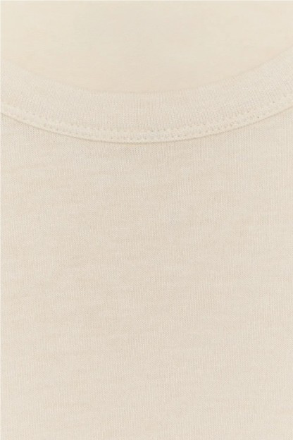 camiseta ese o ese prime lana color beige avena